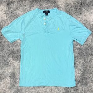 Kids Polo Ralph Lauren shirt Large Henley blue used
